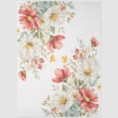 大水彩ワイルドフラワーブーケデコページ 薄葉紙 (正面)