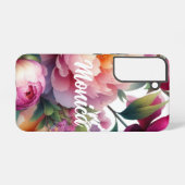 大水彩牡丹 SAMSUNG GALAXYケース (裏面横)
