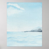 大水彩画海 ポスター (正面)