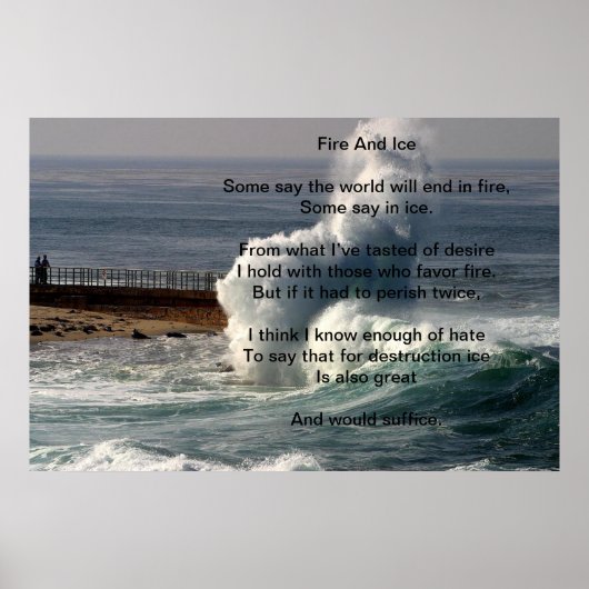 大波の上で火と氷 ポスター (正面)