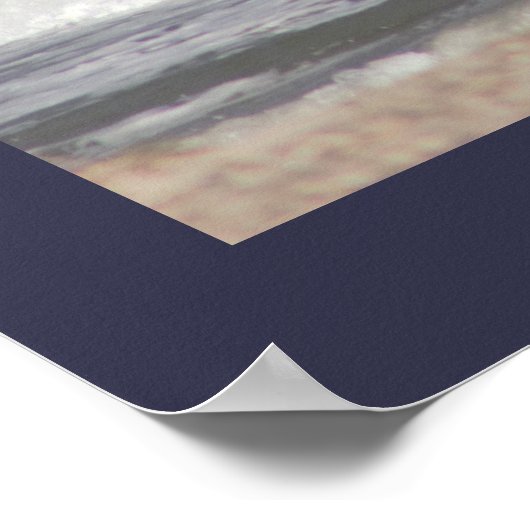 大波の写真 ポスター (角)