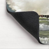 大波の赤い灯台 マウスパッド (コーナー)