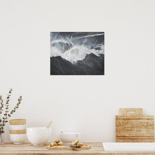 大波 ポスター (キッチン)