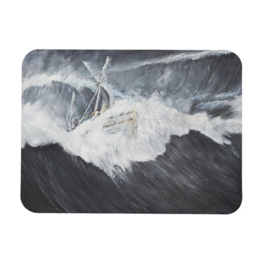 大波 マグネット (横)