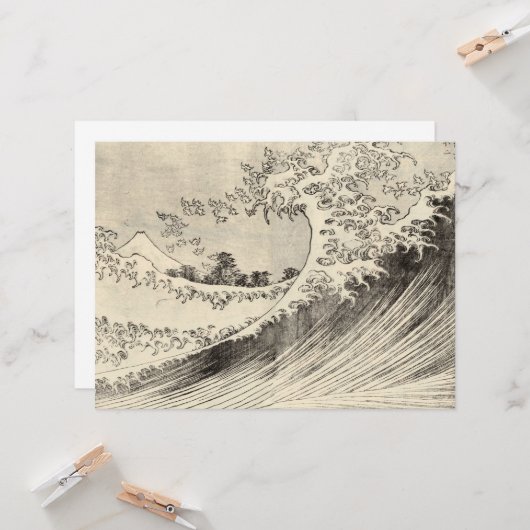 大波（葛飾北斎） カード (正面/裏面インサイチュ)