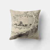 大波（葛飾北斎） クッション (裏面)