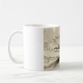 大波（葛飾北斎） コーヒーマグカップ (左)