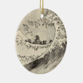 大波（葛飾北斎） セラミックオーナメント (右)