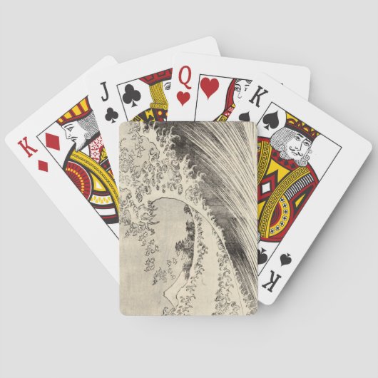 大波（葛飾北斎） トランプ (裏面)