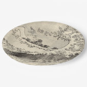 大波（葛飾北斎） ペーパープレート (アングル)