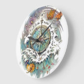 大洋性のデザイン ラージ壁時計 (傾斜)