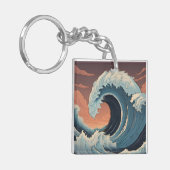 大津波波 キーホルダー (正面左)