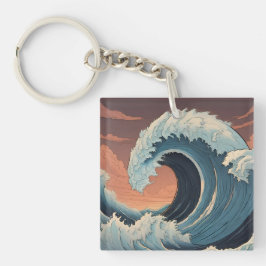 大津波波 キーホルダー