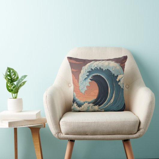 大津波波 クッション (椅子)