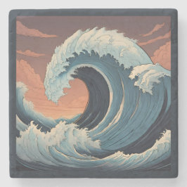 大津波波 ストーンコースター