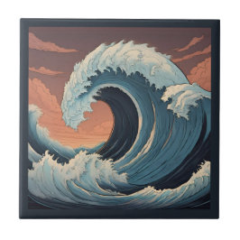 大津波波 タイル