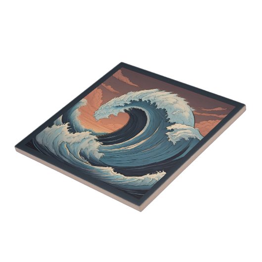 大津波波 タイル (側面)