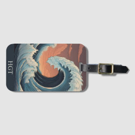 大津波波 ラゲッジタグ