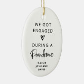 大流行婚約したの間に |戻る写真 セラミックオーナメント (右)