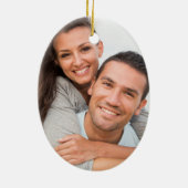 大流行婚約したの間に | 2枚のフォトキープサケ セラミックオーナメント (裏面)