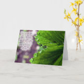 "大海の一滴" Rumiの挨拶状 カード (黄色い花)