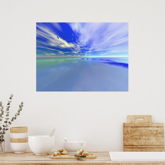 大海 ポスター (キッチン)