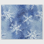 大淡い色の雪の青空 ラッピングペーパー (フラット)