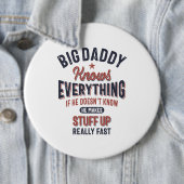 大物のパパは何でも知っている |おじいちゃん 缶バッジ (インサイチュ)