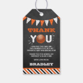 大物をバタンと叩く |バスケットボール誕生日 ギフトタグ (正面)