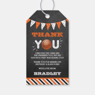 大物をバタンと叩く  バスケットボール誕生日 ギフトタグ