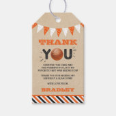 大物をバタンと叩く |バスケットボール誕生日 ギフトタグ (正面)