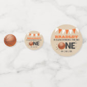 大物をバタンと叩く |バスケットボール1回目の誕生日 コンフェッティ (正面)