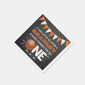 大物をバタンと叩く |バスケットボール1回目の誕生日 スタンダードカクテルナプキン (角)