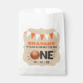 大物をバタンと叩く |バスケットボール1回目の誕生日 フェイバーバッグ (正面)