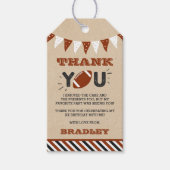 大物を蹴ること |サッカーの誕生日 ギフトタグ (正面)