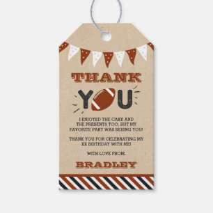 大物を蹴ること  サッカーの誕生日 ギフトタグ