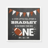 大物を蹴ること |サッカーの誕生日 スタンダードカクテルナプキン (正面)