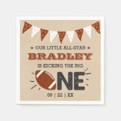 大物を蹴ること |サッカーの誕生日 スタンダードカクテルナプキン (正面)