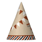 大物を蹴ること |サッカーの誕生日 パーティーハット (左)