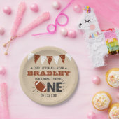 大物を蹴ること |サッカーの誕生日 ペーパープレート (パーティー)