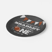 大物を蹴ること |サッカーの誕生日 ペーパープレート (アングル)