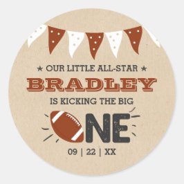 大物を蹴ること |サッカーの誕生日 ラウンドシール