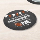 大物を蹴ること |サッカーの誕生日 ラウンドペーパーコースター (アングル)