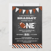 大物を蹴ること |サッカーの誕生日 招待状 (正面)