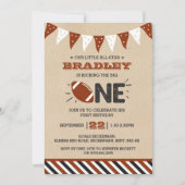 大物を蹴ること |サッカーの誕生日 招待状 (正面)