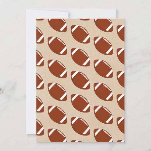 大物を蹴ること |サッカーの誕生日 招待状 (裏面)