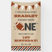 大物を蹴ること |サッカーの誕生日 横断幕 (縦)