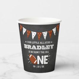 大物を蹴ること |サッカーの誕生日 紙コップ