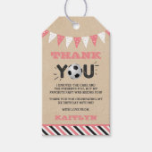 大物を蹴ること |サッカー1回目の誕生日 ギフトタグ (正面)