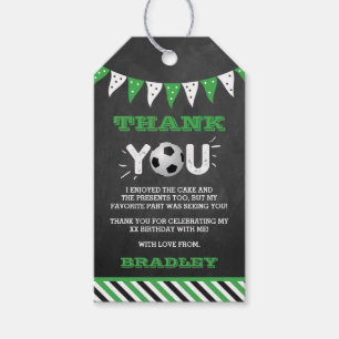 大物を蹴ること  サッカー1回目の誕生日 ギフトタグ